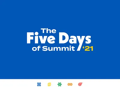 The Five Days of Summit '21 - Brand branding design icon logo typography