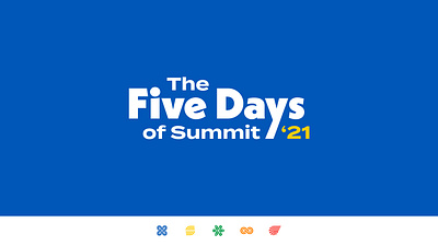 The Five Days of Summit '21 - Brand branding design icon logo typography