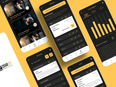 Fitness Trainer Directory app design branding fitness app graphic design gym app logo mobile app design mobile app development mobile apps mobile design ui uidesign workout