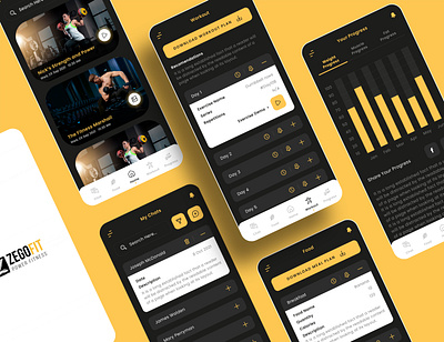 Fitness Trainer Directory app design branding fitness app graphic design gym app logo mobile app design mobile app development mobile apps mobile design ui uidesign workout