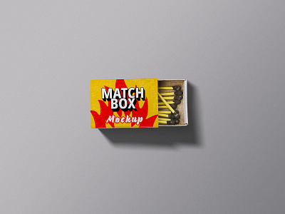 Withered Matchbox Mockup Templates premium