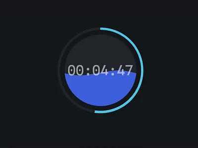 Wave timer - Countdown blue countdown dark blue timer wave waves