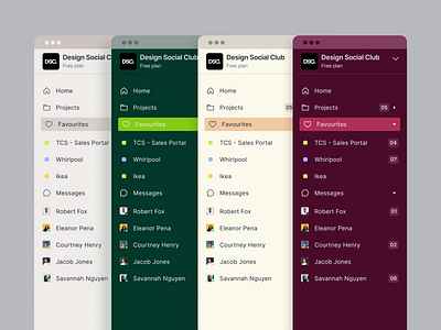 Project Management App account app chat color folder members messages project sidebar status task theme track ui ux web webapp