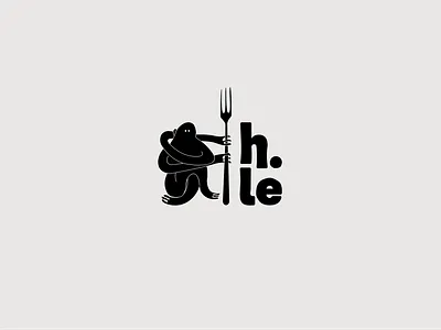 h.le ー cafe&bar logo bar bar logo branding cafe cafe identity cafe illustration cafe logo cafebar logo design graphic design illustration logo restaurant identity restaurant logo
