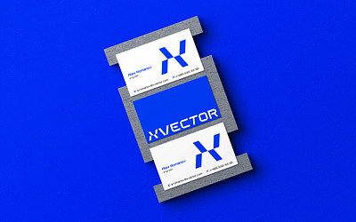 Business cards design for technology company Xvector business card robot robotics robotics logo tech tech logo technology technology company identity technology company logo technology logo vector