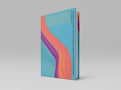 Master's thesis cover 3d colors cover graphic design technology typography