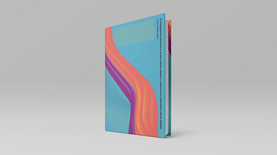 Master's thesis cover 3d colors cover graphic design technology typography