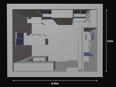 Micro Studio Apartment Layout apartment blender design interior layout micro studio