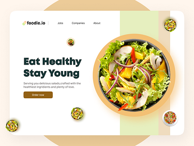 Food Ordering Website UI Design food ordering website food ui graphic design order food salad ordering website ui ui design