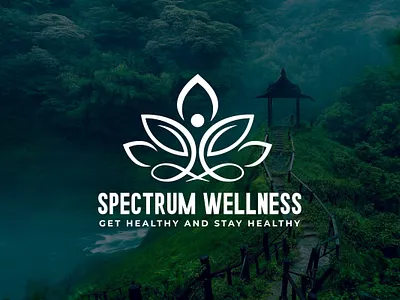 Spectrum Wellness and medical dental logo 3d beauty logo best logo branding business logo catchy feminine logo graphic design health logo logo logo design minimalistic natural logo professional skincare logo spa logo unique logo versatile wellness logo yoga logo