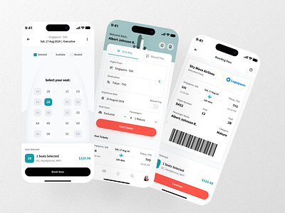 Wanderhub - Flight Booking App app concept app interface booking app clean clean ui flight booking flight ui interface ios app minimal minimal ui mobile mobile app design modern design product design travel app travel ux ui ui ux inspiration ux ui design