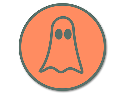 Ghost badge branding design graphic design illustration logo vector