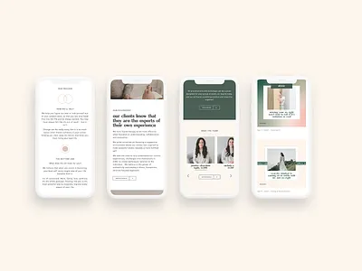 Manhattan Wellness Mobile Website Design brand design branding design minimal mockup typography