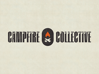 The Campfire Collective badge branding design graphic design logo typography vector
