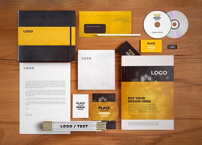 Corporate Identity Mockup branding graphic design illustration mockup visual identity