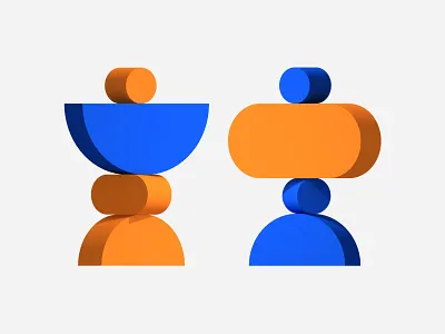 Living with OCD Characters 3d character minimal perspective simple