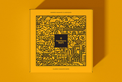 Northern Bars Packaging box design branding illustration nanaimo bars packaging design vancouver