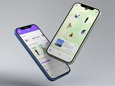Traveler App, UX and UI design activities app clean geolocalization product design research travel ui ux