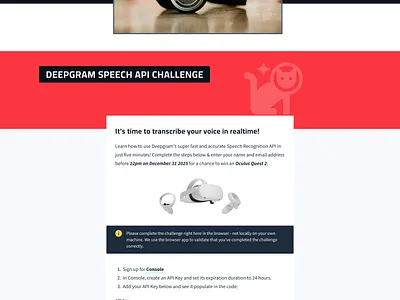 Event Page developer event devrel event page ui