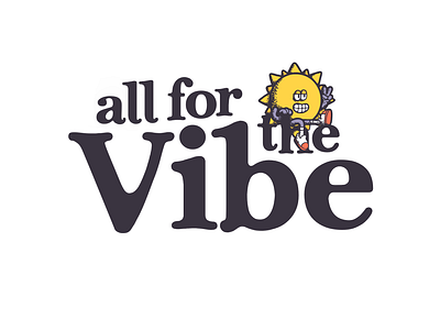 All for the Vibe 70s character illustration procreate retro sun vibe