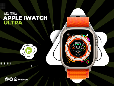 Iwatch series ultra flyer branding design graphic design illustration typography vector