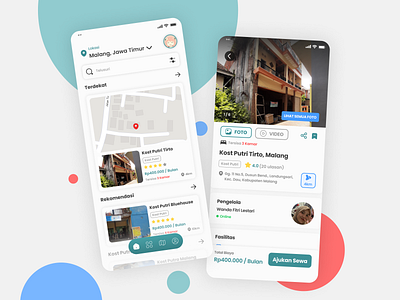 Boarding House Mobile App Concept boarding house boarding house mobile app design concept graphic design hotel mobile app light mode concept mobile app concept sewain ui ui design ux