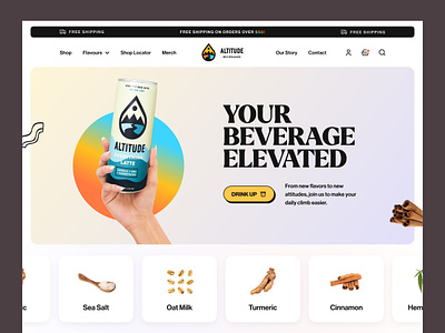 Beverage Website Design beverage coffee cold drink design farzan home homepage landing landing page landingpage rylic site soft drink uidesign userinterface web design web site webdesign webpage website