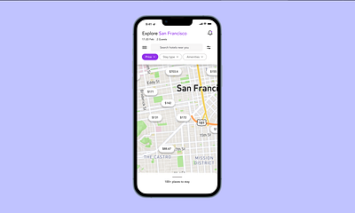 Hotel Booking App 💜 design minimal ui