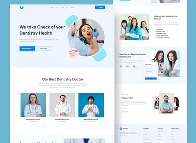 Dental Weblanding page design agency appointment booking dental dentist design digitalagency doctor friendly hero landing page minimalist page store web web page webflow wordpress