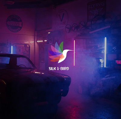 Silk & Bird Logo branding logo