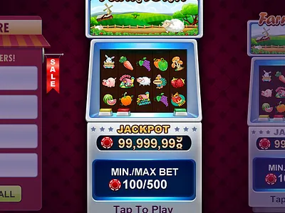 Slot Machine Lobby card games casino casino games design gamble game game lobby game ui games illustration real money ui design ux design vegas