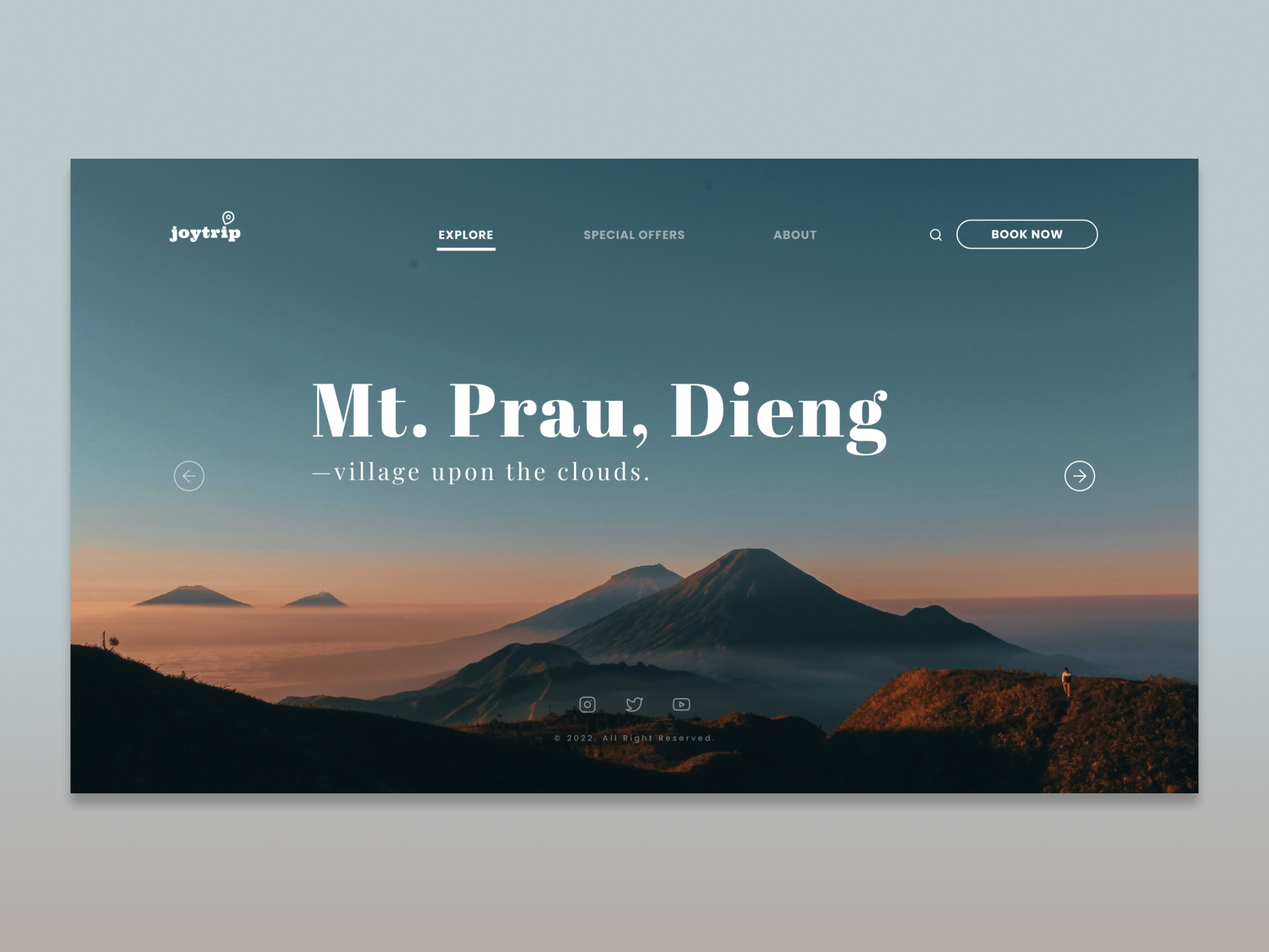 [Exploration] joytrip - Travel Website design landingpage tour travel typography ui webdesign