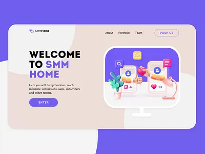 Social Media Marketing Website Animation