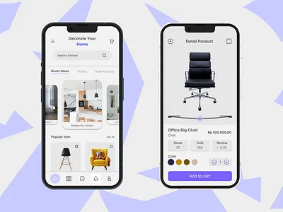 Furniture Mobile App app figma furniture app ui ux