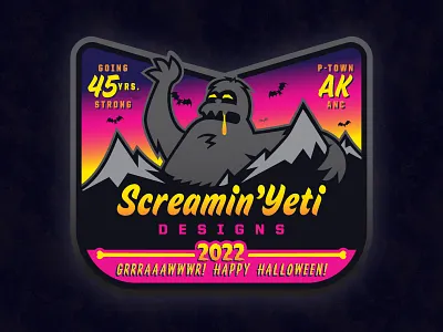 SYD - "Yetiween" '22 logo alaska anchorage halloween hooowwwlaween identity logo screamin yeti