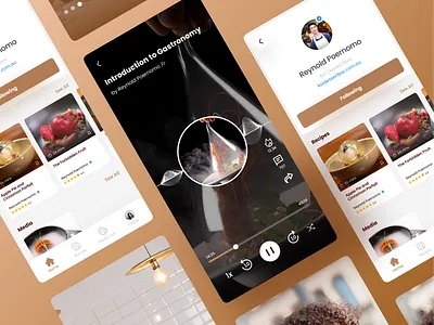 Recieperé brand mobile apps recipe ui uiux ux