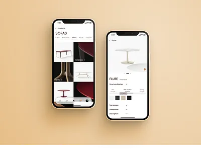 Furniture app branding design graphic design illustration poliform typography ui ux vector