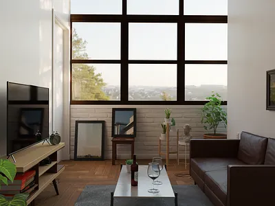 Guest room render 3d 3d art architecture archviz atmosphere blender colorful cozy design dribbble guest room illustration interior light livingroom modern render room room design warm