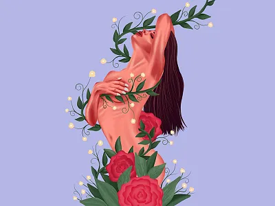 Beauty with Nature artlover branding design graphic design illustration illustrator logo procreate vector