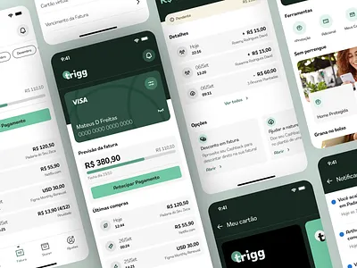 Trigg Refresh | Banking app and landing page bank banking card design figma illustration logo motion redesign refresh ui uidesign uiux