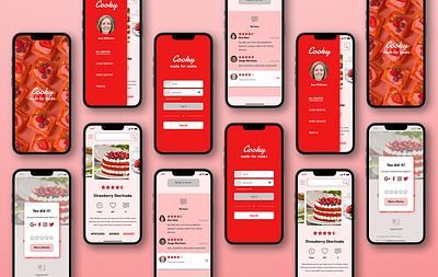Mobile App Design to Cooking Recipes branding design figma logo management properties prototype system ui ux