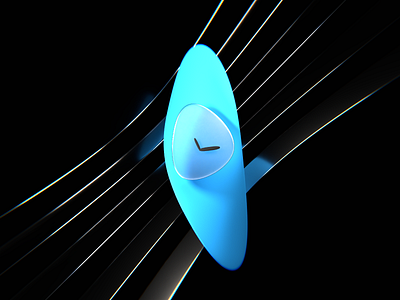 Abstract clock art 3d b3d blender dailyui illustration ui visual