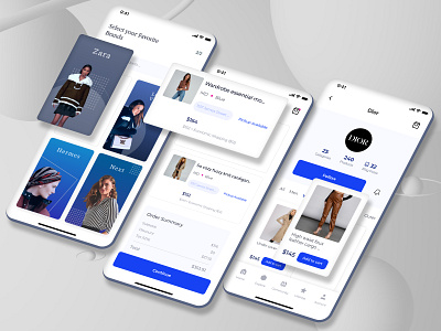 Clothing Store App app app design clothes clothing clothing app design e commerce e commerce e commerce app ecommerce fashion mobile mobile app online shop online store outfit shopping store ui ux