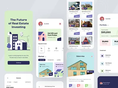 Real Estate Investment Mobile App agent apartment app design building home house housing investment property property app property management real estate real estate agency real estate marketplace realestate realtor rent rental residence
