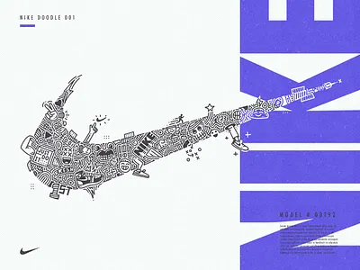 Nike Doodle Illustration adobe illustrator branding doodle graphic design grit halftone illustration logo nike nike doodle nike doodle illustration nike logo texture vector