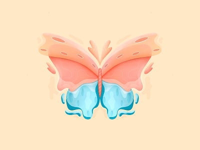 Butterfly 2d abstract adobe adobe illustration adobe photoshop art artwork clean colorful design designer digital art drawing flat graphic design illustration minimal modern simple vector