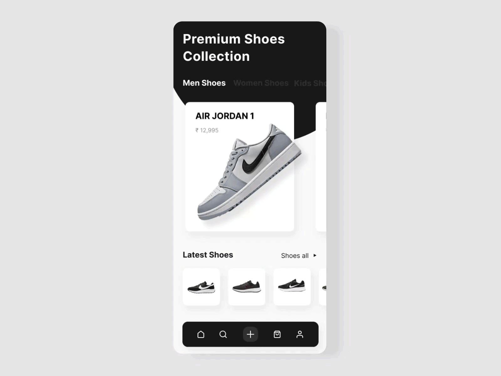 Parallax Swipe UI Interaction Concept animation design interaction motion graphics ui user interaction ux
