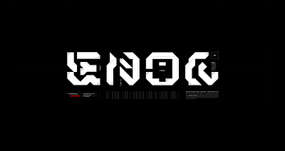 Enok™/CS : A001 futuristic graphic design motion graphics typography ui vector visual id