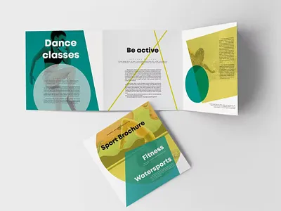Free Fitness & Sport Brochure branding brochure template catalog clean design fitness graphic design illustration indesign magazine motion graphics print printable skateboard soccer sport sport brochure template ui universal brochure