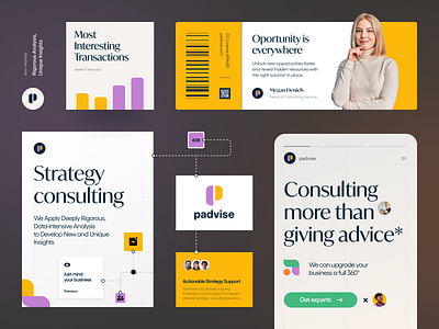 Padvise Brand Identity by Halo Branding for HALO LAB on Dribbble